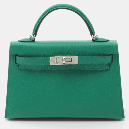 Hermes Vert Jade Epsom Leather Mini Kelly Shoulder Bag - Hermes - Modalova