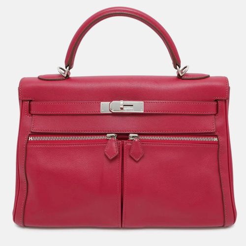 Hermes Kelly 32 Ruby Swift Leather Handbag - Hermes - Modalova