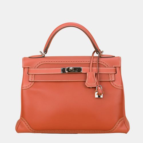 Hermes Sanguine Swift Leather Palladium Hardware Ghillies Retourne Kelly 32 Bag - Hermes - Modalova