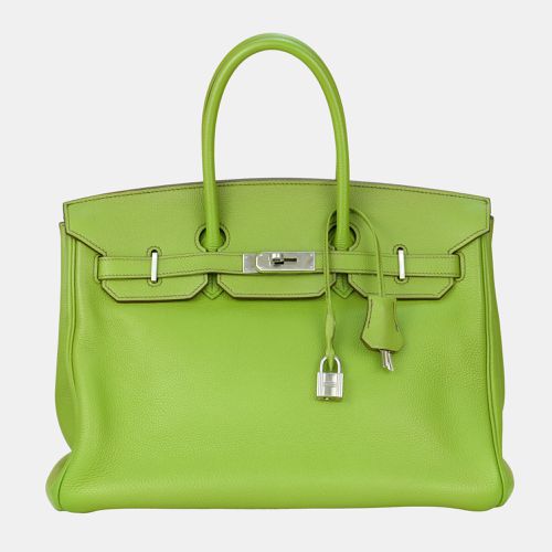 Hermes Anise Green Togo Leather Birkin 35cm with Silver Hardware - Hermes - Modalova