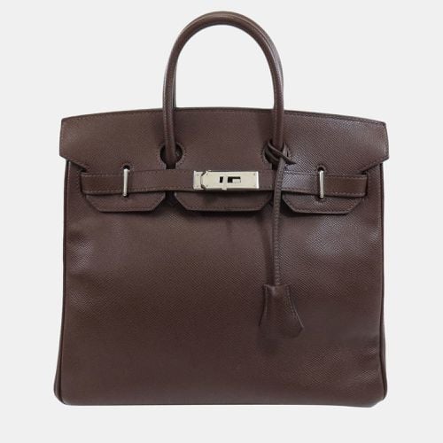 Hermes Hauta Croix 28 Dark Brown Handbag Epson Ladies - Hermes - Modalova