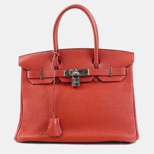 Hermes Red Togo Leather Birkin 30 Tote Bag - Hermes - Modalova