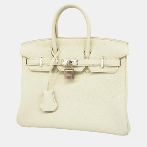 Hermes Togo Beton Birkin 25 B Engraved Ladies Handbag - Hermes - Modalova