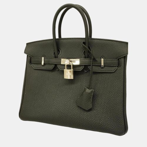 Hermes black Togo Birkin 25 Y stamp ladies handbag - Hermes - Modalova