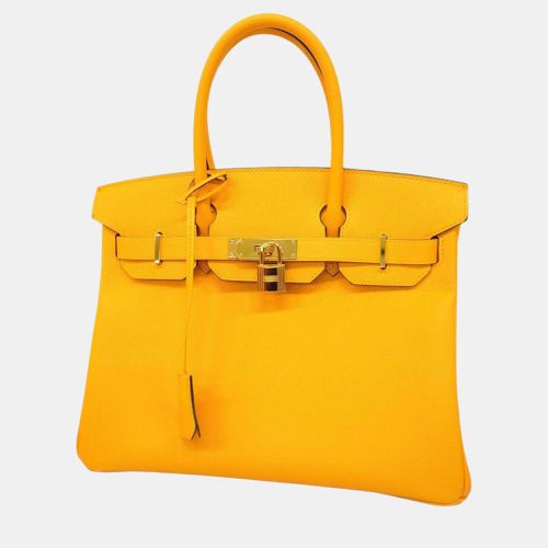 Hermes Yellow Epsom Leather Birkin 30 Tote Bag - Hermes - Modalova