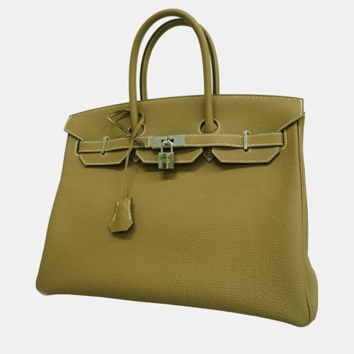 Hermes Etoupe Togo Birkin 35 Y Engraved Ladies Handbag - Hermes - Modalova