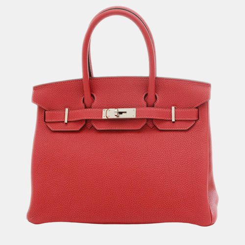 Hermes Rouge Casaque Togo Leather Birkin 30 Bag - Hermes - Modalova