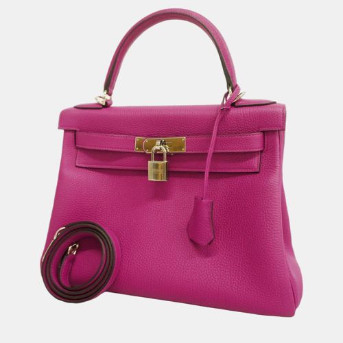 Hermes Rose Purple Togo Leather Kelly 28 Tote Bag - Hermes - Modalova