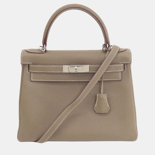 Hermes Etoupe Togo Kelly 28 Handbag - Hermes - Modalova