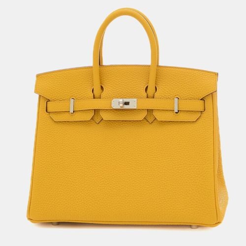 Hermes Jaune Ambre Togo B Stamp Birkin 25 Handbag - Hermes - Modalova