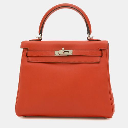 Hermes Red Swift Leather Kelly 25 Tote Bag - Hermes - Modalova