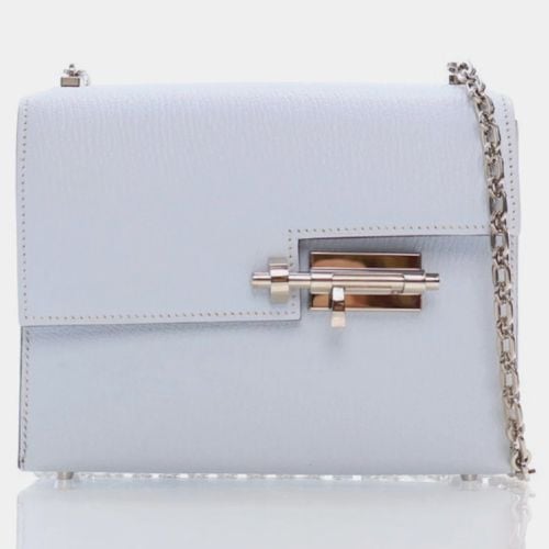 Hermes Blue Brume Mysore Chevre Verrou Chain Mini Bag - Hermes - Modalova