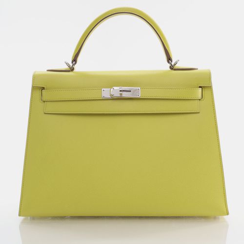 Hermes Soufre Epsom Kelly 32 Handbag - Hermes - Modalova