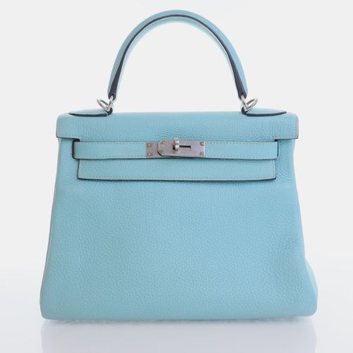 Hermes Bleu Atoll Togo Kelly 28 Handbag - Hermes - Modalova