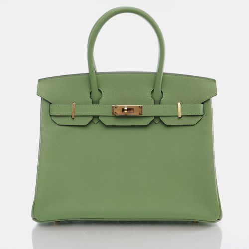 Hermes Vert Criquet Epsom Birkin 30 Handbag - Hermes - Modalova