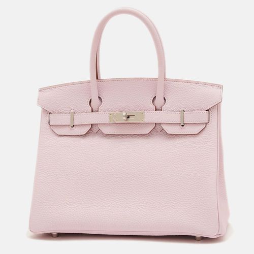 Hermes Mauve pale Taurillon Clemence Birkin handbag - Hermes - Modalova