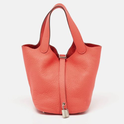 Hermes Rose Jaipur Taurillon Clemence Leather Picotin Lock 18 Bag - Hermes - Modalova