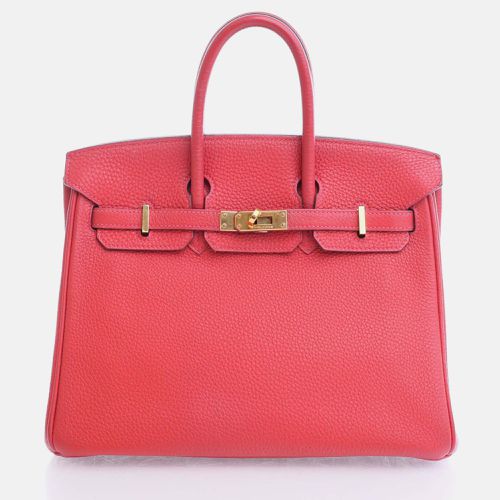 Hermes Geranium Togo Leather Birkin 25 Tote Bag - Hermes - Modalova