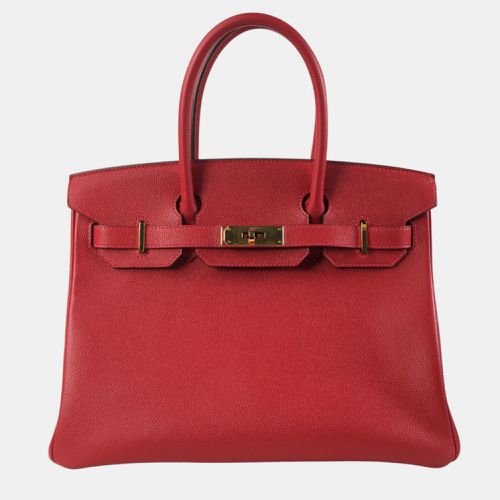 Hermes Rouge Casaque Epsom Birkin 30 Handbag - Hermes - Modalova