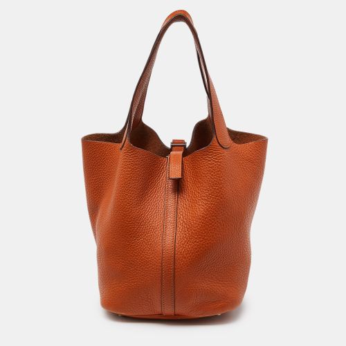 Hermès Orange Taurillon Clemence Leather Picotin Lock 22 Bag - Hermes - Modalova