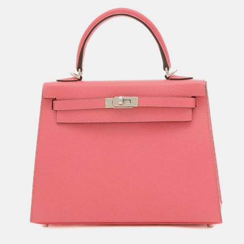 Hermes Rose Azalee Epson Kelly 25 Handbag - Hermes - Modalova