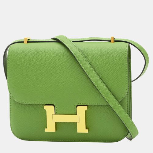 Hermes Vert Yucca Epson Constance 18 Miroir Shoulder Bag - Hermes - Modalova