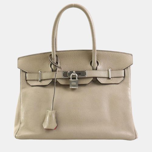 Hermes Handbag Personal Order Birkin 30 Chevre Misor Estimated Tourtiere Gray x Flamingo Silver Ladies - Hermes - Modalova