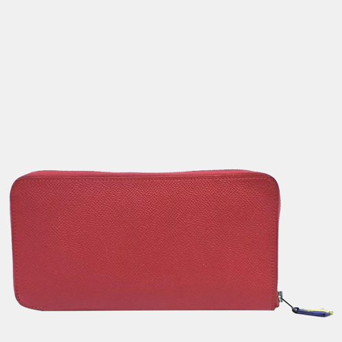 Hermes Rose Jaipur Epsom Leather Azap Silk In Zip Around Wallet - Hermes - Modalova