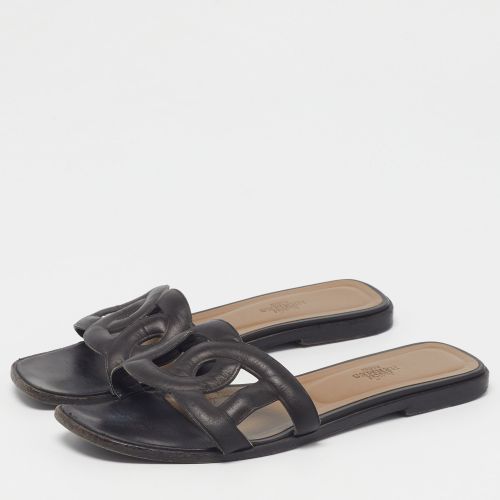 Omaha Size 38.5 Leather Flat Slide - Hermes - Modalova