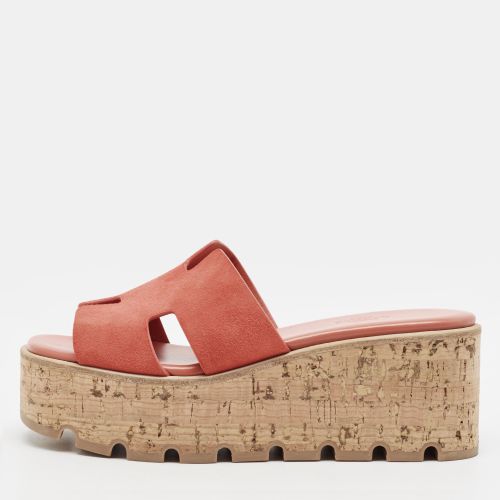 Eze Size 37 Suede Platform Sandals - Hermes - Modalova