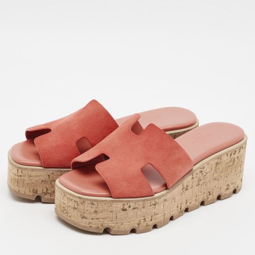 Eze Size 37 Suede Platform Sandals - Hermes - Modalova