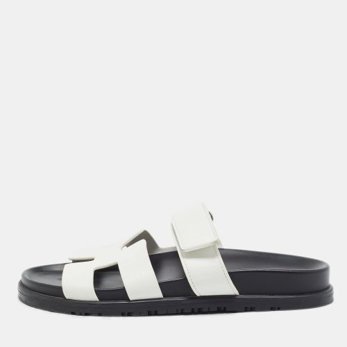 Chypre Size 37 Leather Flat Slide - Hermes - Modalova