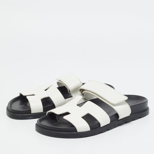 Chypre Size 37 Leather Flat Slide - Hermes - Modalova