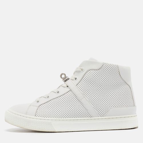 Hermes White Leather Daydream High Top Sneakers Size 38.5 - Hermes - Modalova