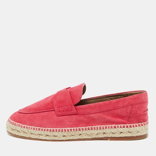 Hermes Hot Pink Suede Trip Espadrille Flats Size 41 - Hermes - Modalova