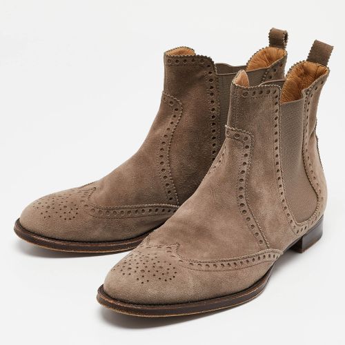Suede Brighton Low Ankle Boots Size Size 37 - Hermes - Modalova