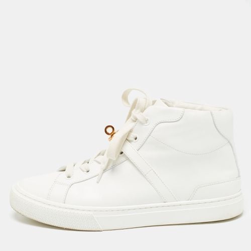 Hermes White Leather Daydream High Top Sneakers Size 39 - Hermes - Modalova