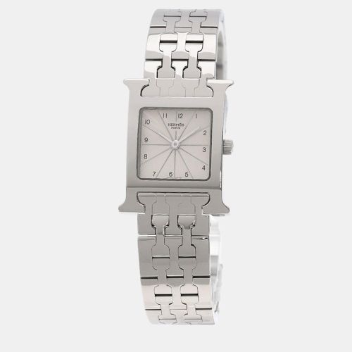 Hermes Ivory Stainless Steel Heure H HH1.120 Quartz Women's Wristwatch 30 mm - Hermes - Modalova