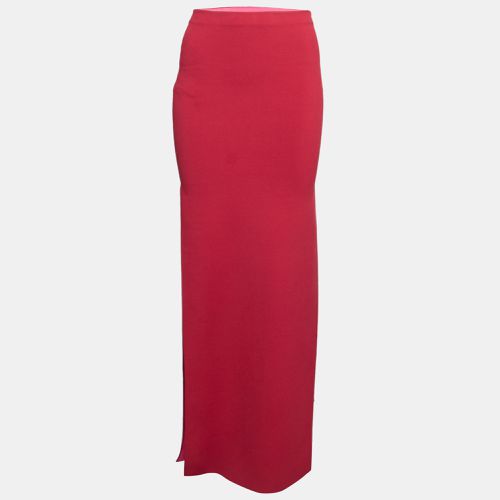 Herve Leger Red Stretch Knit Maxi Skirt XS - Herve Leger - Modalova