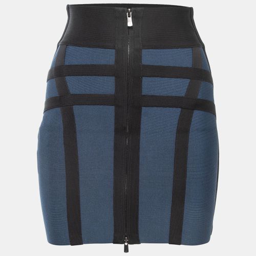 Black Knit Mini Skirt XS - Herve Leger - Modalova