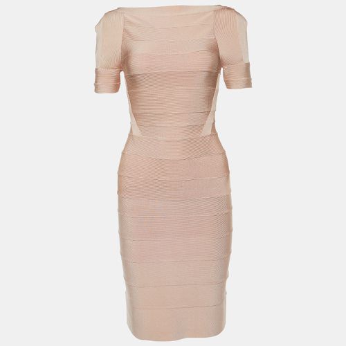 Herve Leger Roseblush Pink Bandage Jersey Mini Dress XS - Herve Leger - Modalova