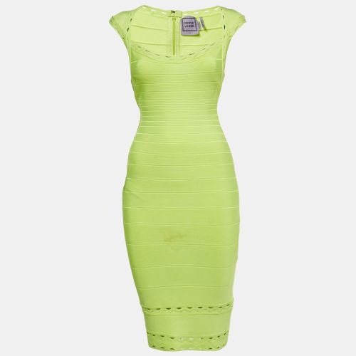 Herve Leger Neon Green Jersey Bandage Short Dress S - Herve Leger - Modalova