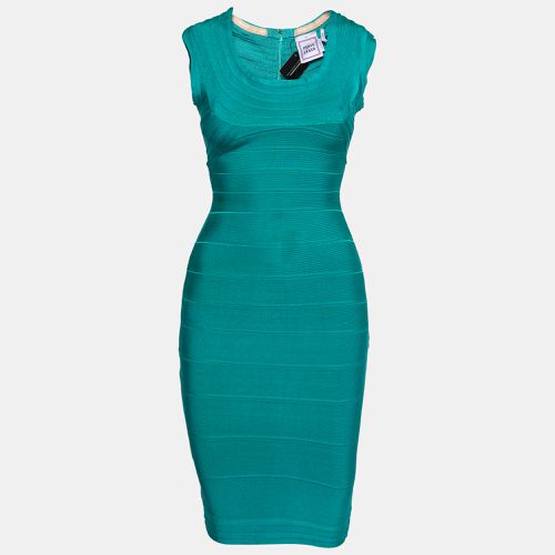 Jade Sleeveless Scoop Neck Bandage Dress XS - Herve Leger - Modalova