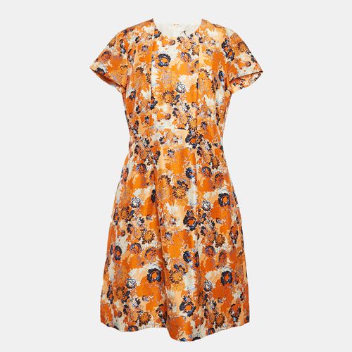 Boss By Hugo Boss Orange Floral Print Silk Short Dress M - Hugo Boss - Modalova