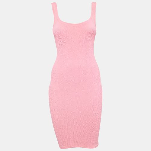 Hunza G Pink Textured Jersey Tank Top S - Hunza G - Modalova