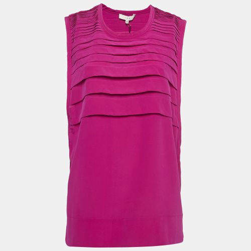 IRO Pink Silk Pleated Sleeveless Tunic Top M - IRO - Modalova