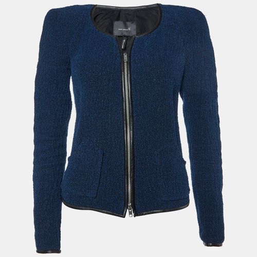 Isabel Marant Blue Terry Linen Blend Zip Up Jacket S - Isabel Marant - Modalova