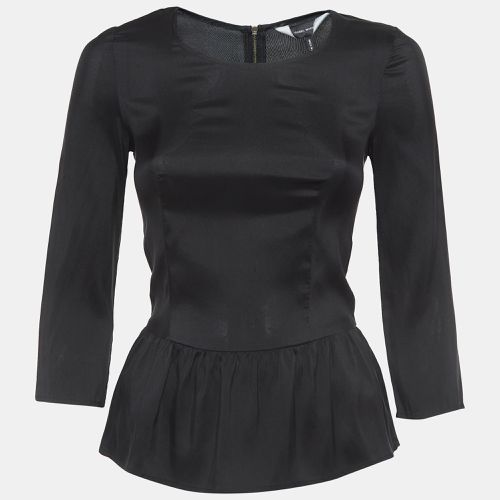 Isabel Marant Black Silk Gathered Blouse S - Isabel Marant - Modalova