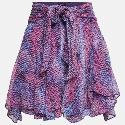 Isabel Marant Blue Print Silk Mini Wrap Skirt M - Isabel Marant - Modalova