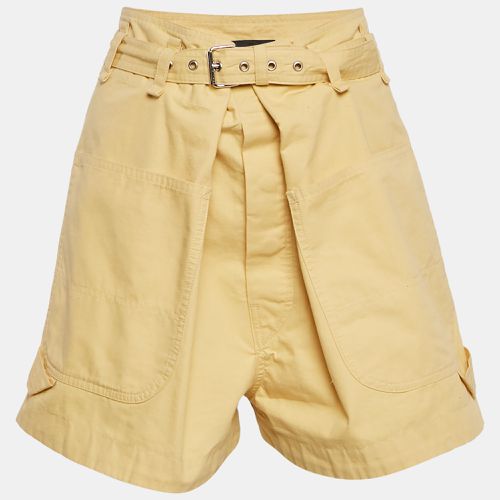 Isabel Marant Yellow Cotton Belted Shorts M - Isabel Marant - Modalova